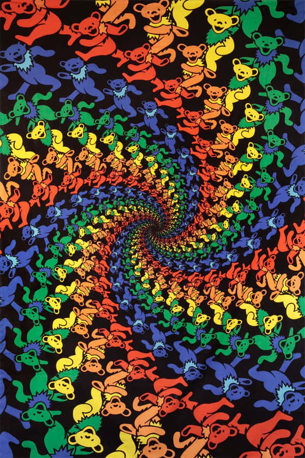 Colorful Spiral Grateful Dead Iphone Wallpaper
