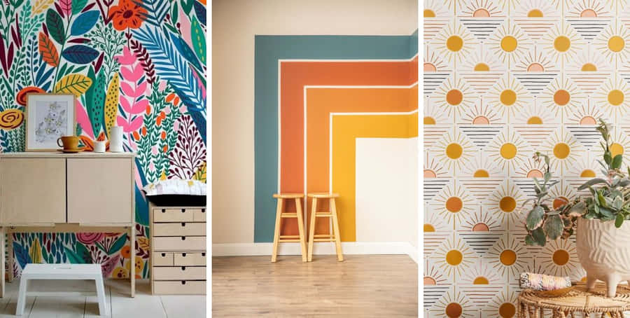 Colourful Clouds With Warm Orange And Teal Hues. Wallpaper
