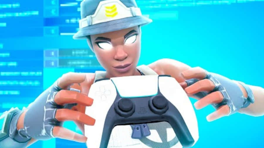 Conquer The Game In Style With The Fortnite Poised Playmaker Wallpaper