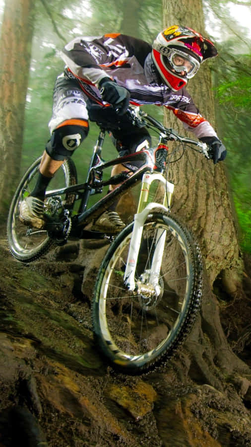 Conquer The Trails With A Mountain Bike And Iphone Wallpaper