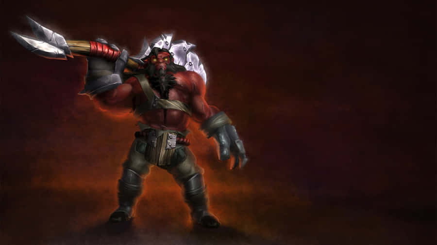 Conquer Your Opponents With Dota 2 Axe Wallpaper