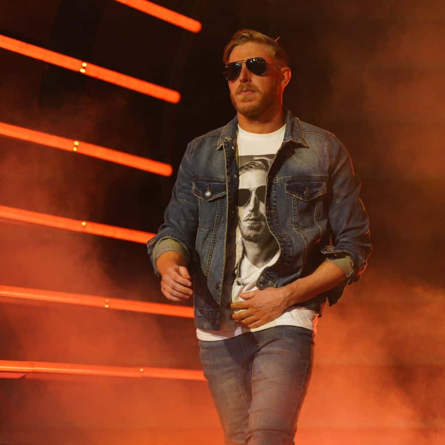 Cool And Confident - Orange Cassidy In Action Wallpaper