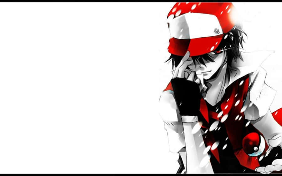 Cool Anime Character Pokemon Red Wallpaper