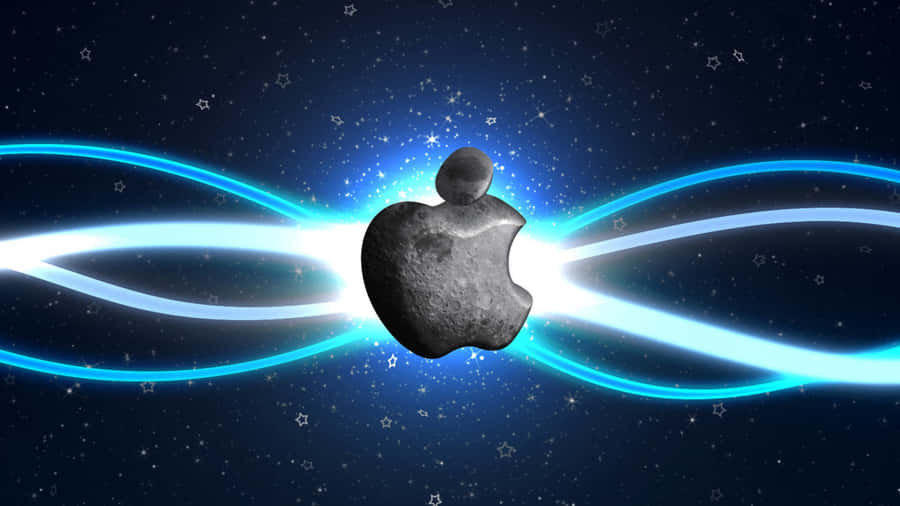 Cool Apple Blue Light Wallpaper