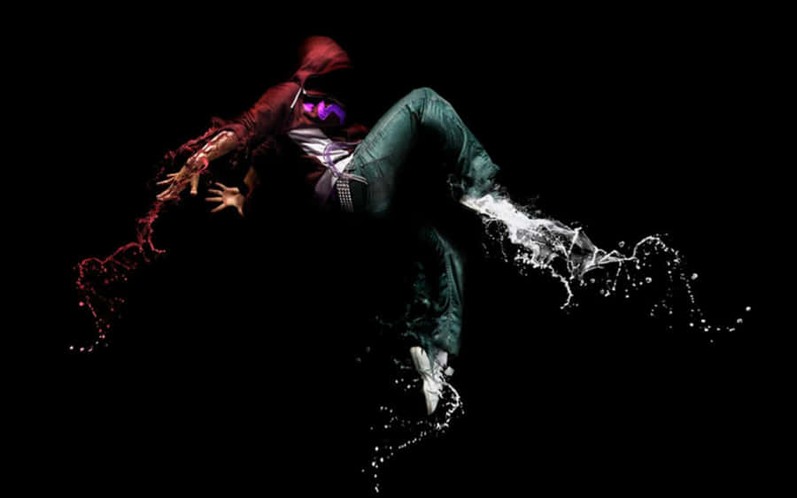 Cool Guy Breakdance Digital Illustration Wallpaper