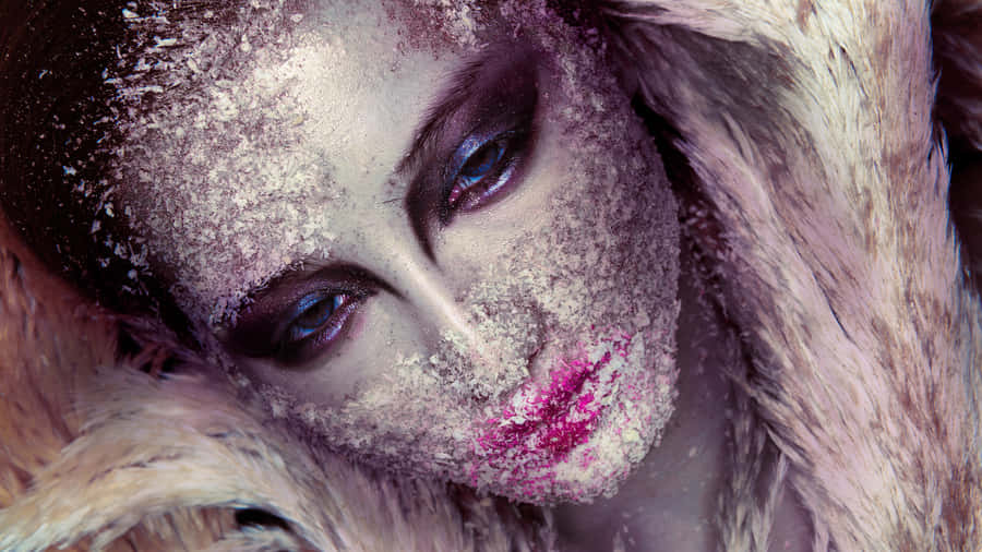Cool Silver Makeup For Girls Wallpaper