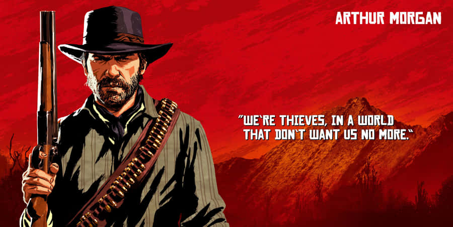 Cowboys Ride Wild Horses In Red Dead Redemption 2 Wallpaper