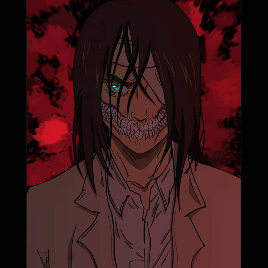 Creepy Titan Eren Yeager Pfp Wallpaper