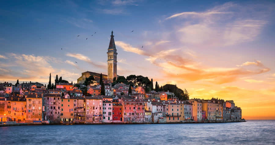 Crotia Tower During Sunset Wallpaper