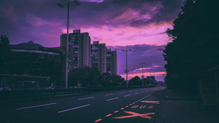 Crotia Under Purple Sky Wallpaper