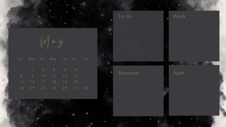 Custom Dark Desktop For Increased Productivity Wallpaper