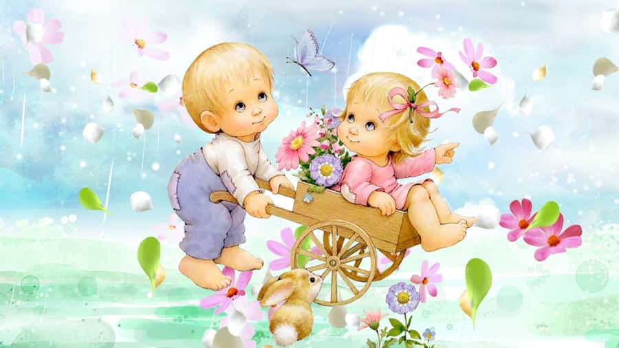 Cute Angels 1920 X 1080 Wallpaper