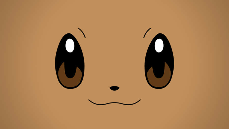 Cute Eevee Pokemon Face Close-up Wallpaper