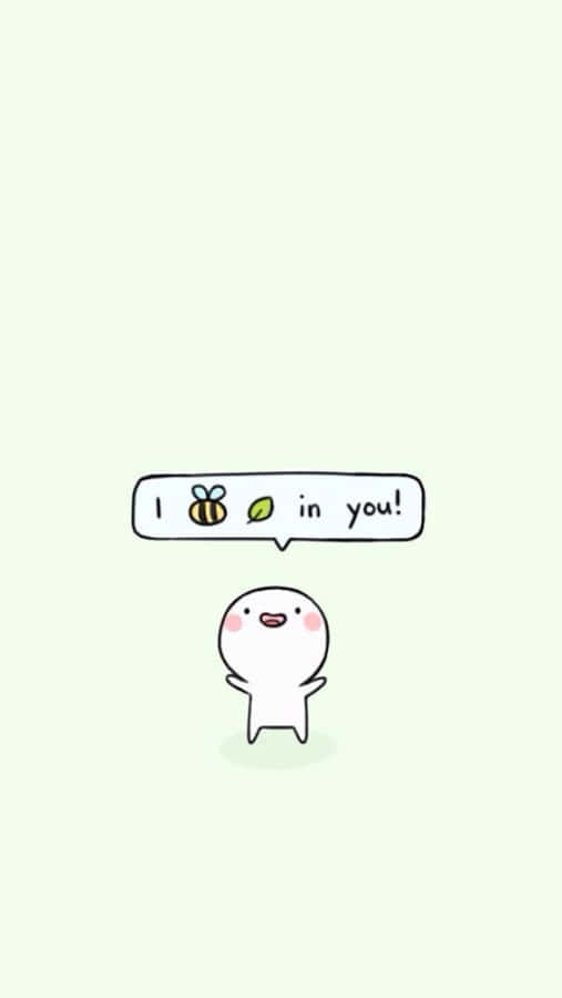Cute Funny Green Art Wallpaper