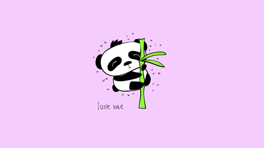 Cute Girly Panda Wallpaper