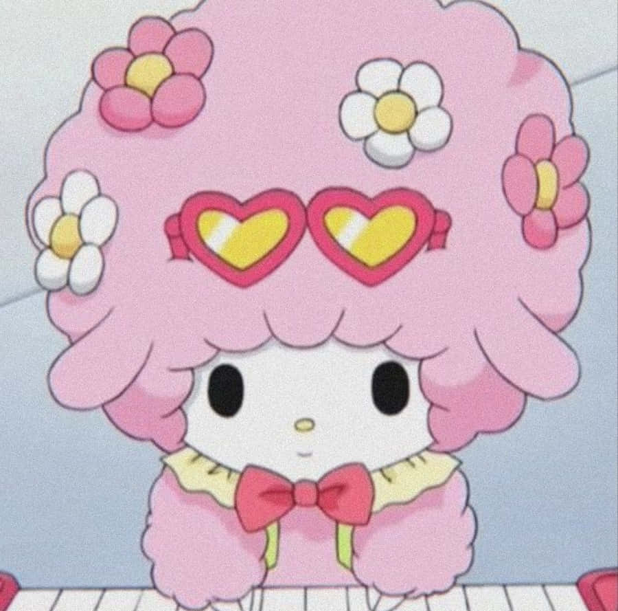 Cute Heart Glasses Sanrio Pfp Wallpaper