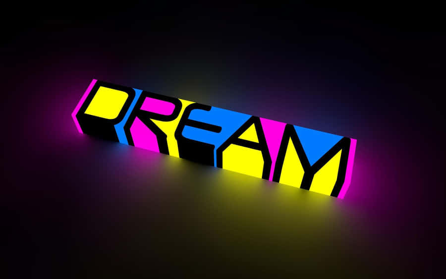 Cute Neon Dream Art Wallpaper