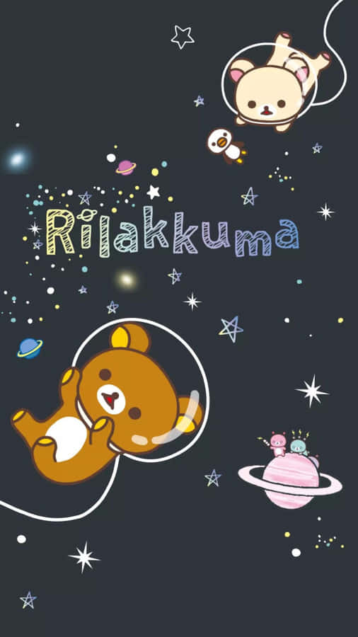 Cute Rilakkuma On Its Way Wallpaper