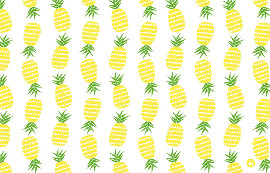 Cute Summer Desktop Pineapple Fruits Wallpaper