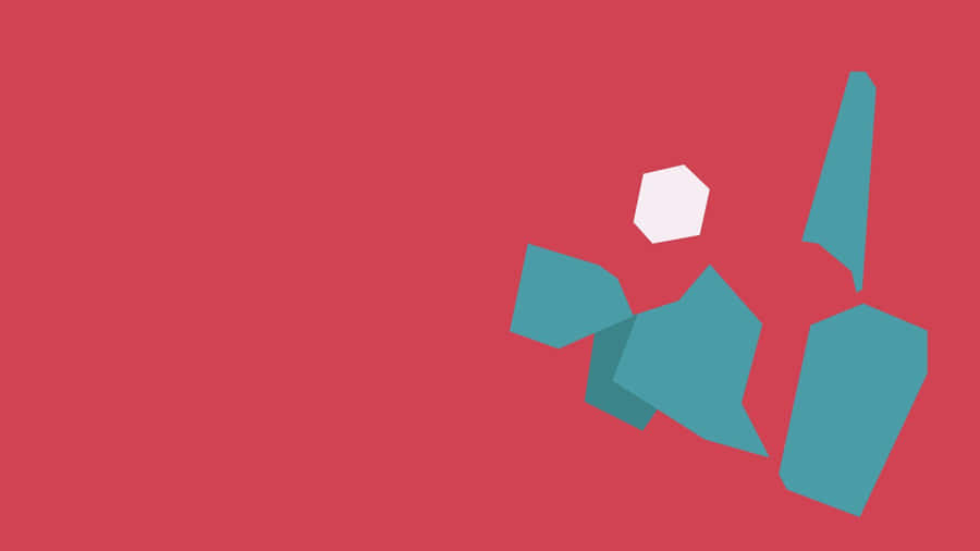 Dave2d Pokemon Porygon Minimalist Wallpaper