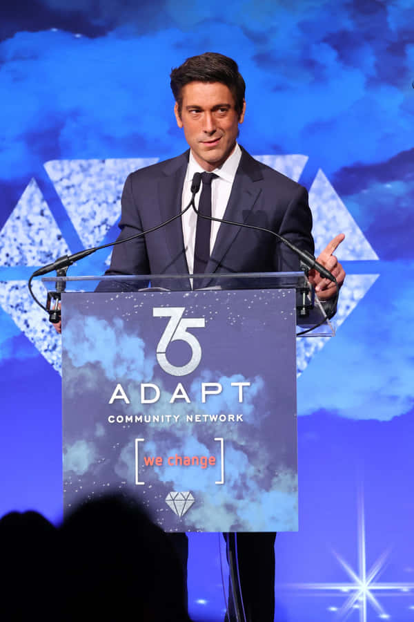 David Muir At Adapt Leadership Awards Wallpaper
