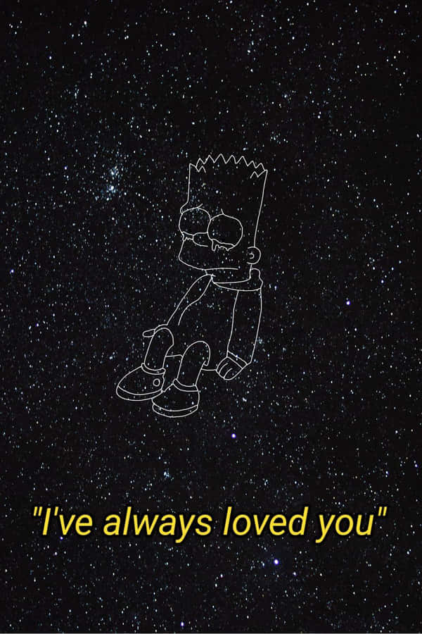 Depressed Bart Simpson Loved You Wallpaper