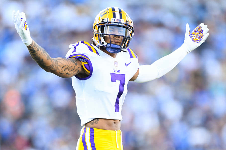 Derek Stingley Jr Louisiana State University Wallpaper
