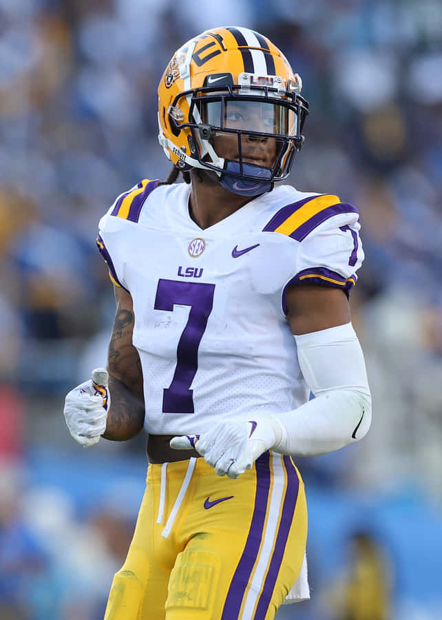Derek Stingley Jr Nfl Rookie Star Wallpaper