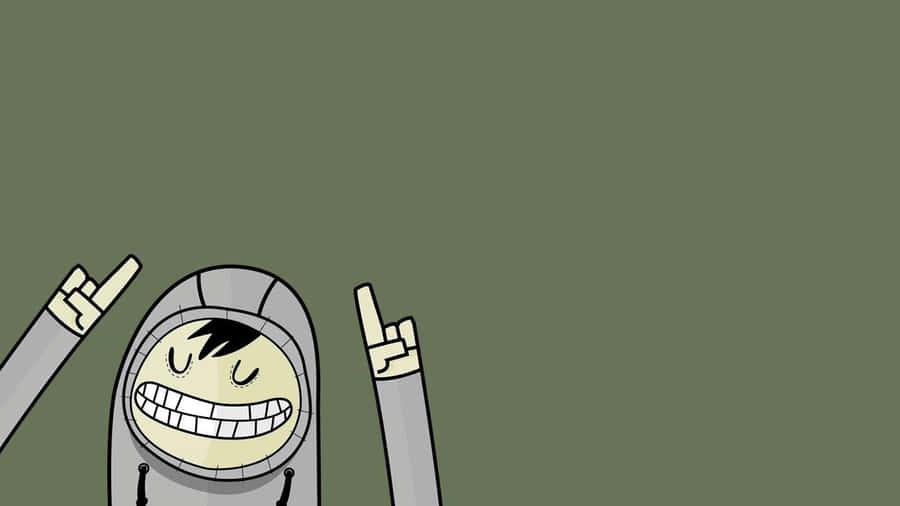 Derp Face Funny Simple Desktop Wallpaper