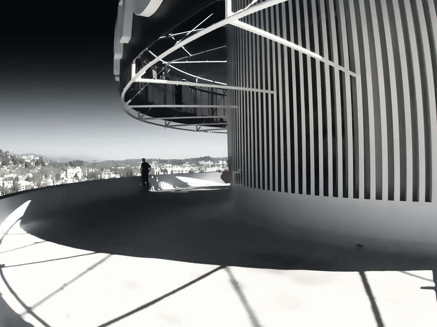 Design On Top Of The Capitol Records Building Wallpaper