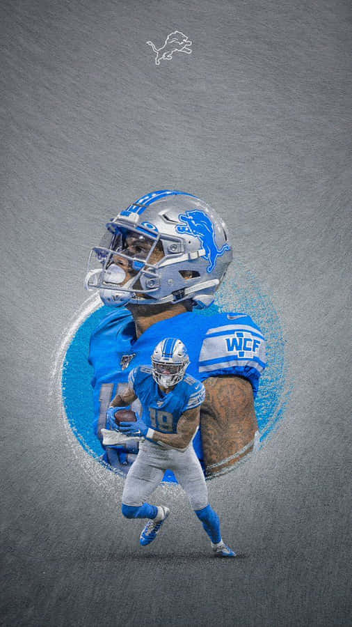 Detroit Lions Cool Kenny Golladay Art Wallpaper