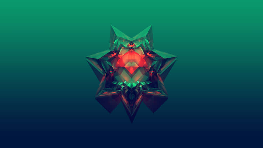 Digital Glass Art 3d Minimalist Abstract Wallpaper