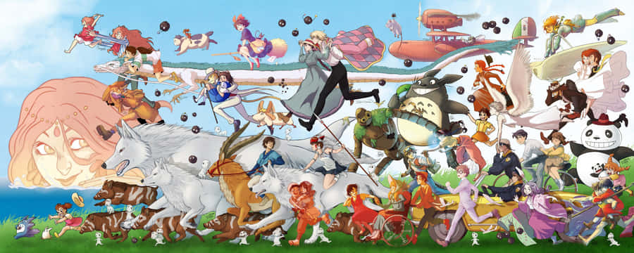 Discover The Epic Fantasy Of Studio Ghibli's Princess Mononoke Wallpaper