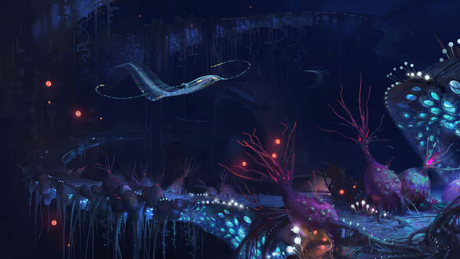 Dive Into The Beautiful Underwater World Of Subnautica 4k Wallpaper