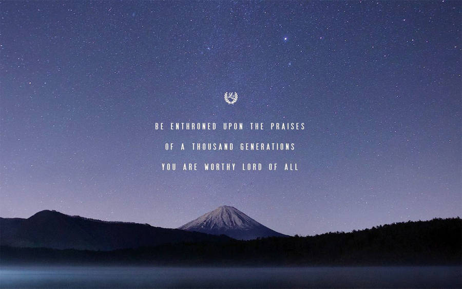 Dope Be Enthroned Quote Wallpaper