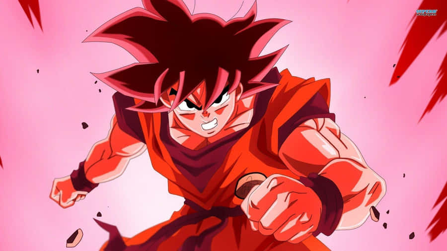 Dragon Ball Z Goku Kaioken Technique Wallpaper