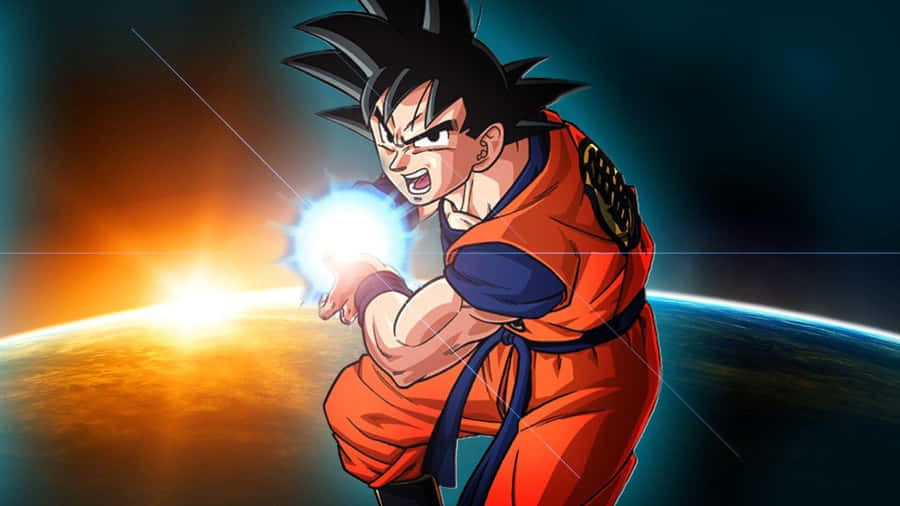 Dragon Ball Z Goku Prepares Kamehameha Wallpaper