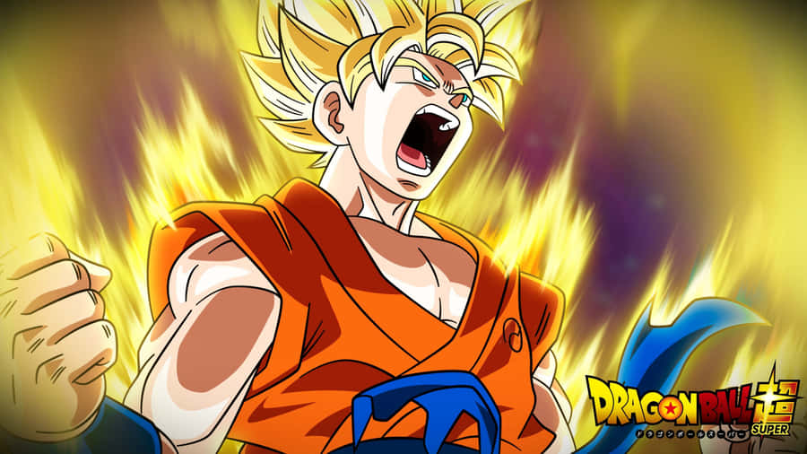 Dragon Ball Z Super Saiyan Goku Screaming Wallpaper