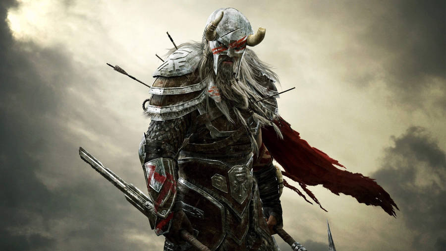 Dragon Knight With Silver Armor Wallpaper