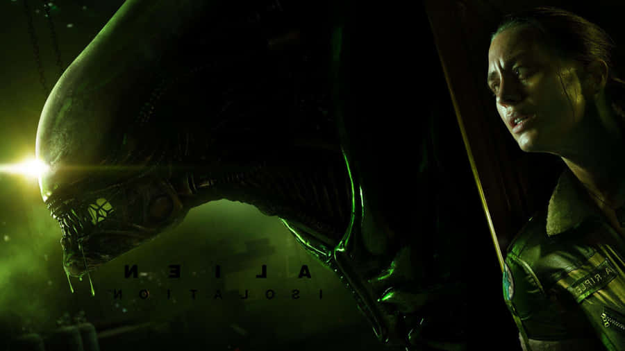 Eerie Alien Spacescape Wallpaper