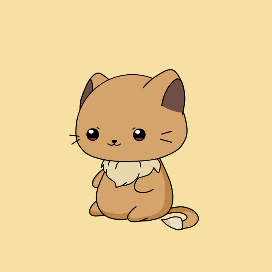 Eevee Cartoon Cute Cat Pfp Wallpaper