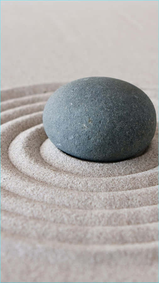 Elegant Iphone Zen Garden Stone Sand Art Wallpaper