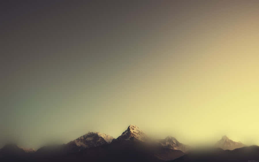 Embrace Nature's Beauty With Minimalist Mountain Wallpaper