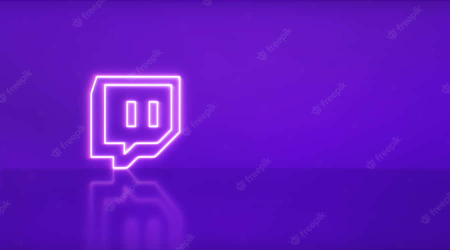 Embrace The Power Of Online Streaming With Neon Twitch Wallpaper