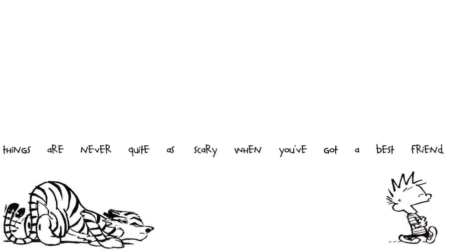 Encounter Adventure With Calvin And Hobbes Wallpaper