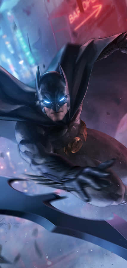 Enjoy A Cool Realistic Look With This Awesome Batman Iphone Wallpaper! Wallpaper
