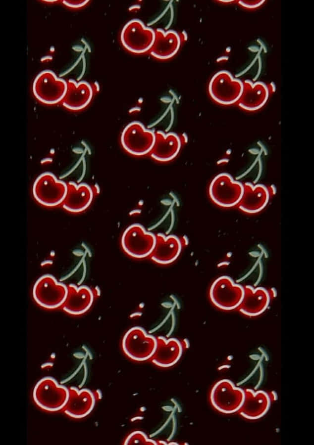 Enjoy Nature's Beauty With A Delicious Taste Of Fresh Cherry Aesthetic. Wallpaper