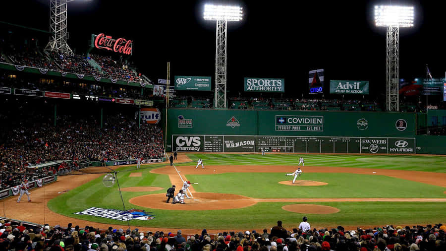 Enjoy The American Tradition Of Fenway Park In Boston Wallpaper