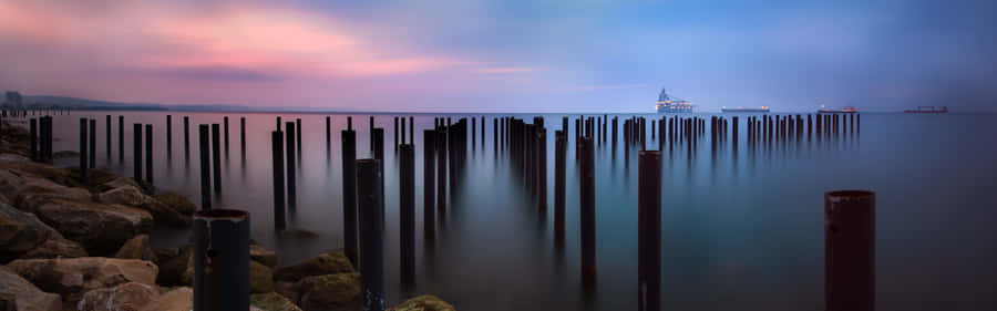 Enjoy The Beauty Of Nature With A Panoramic Desktop! Wallpaper