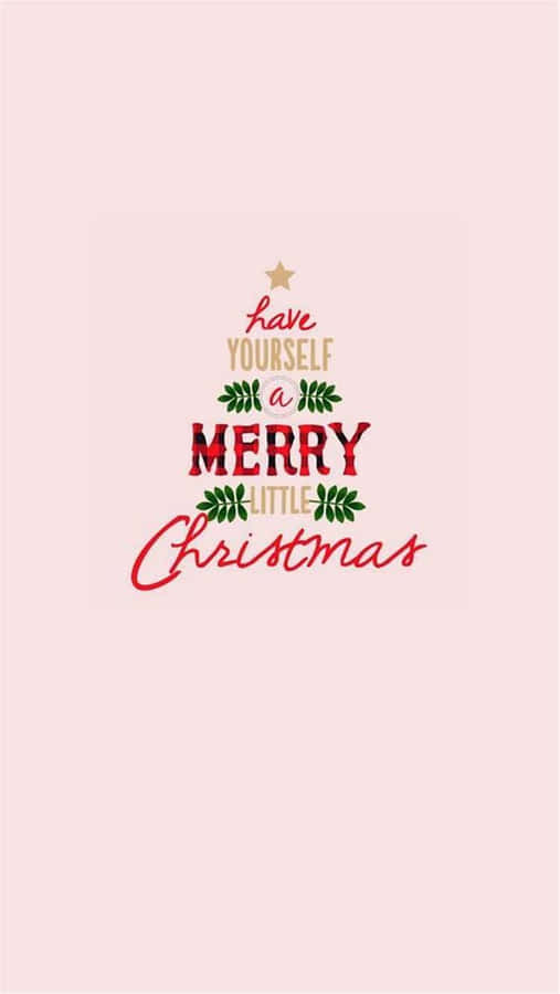 Enjoy The Simple Joys Of Christmas With A Cute Smile! Wallpaper